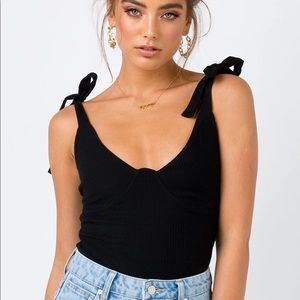 Princess Polly Clove Tie Up Bodysuit